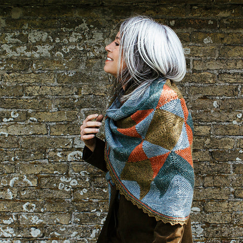 A Quilt Inspired Shawl