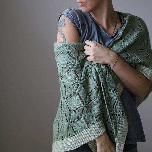 A Melanie Berg Shawl Inspired by the Rhine