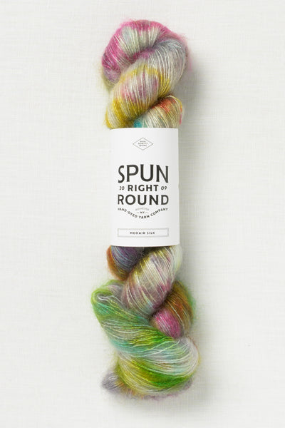 Spun Right Round Mohair Silk Lace Graffiti Overlay