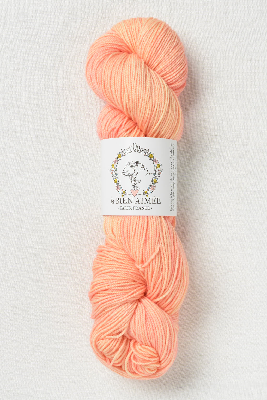 La Bien Aimee Merino Sport Peach Sweater