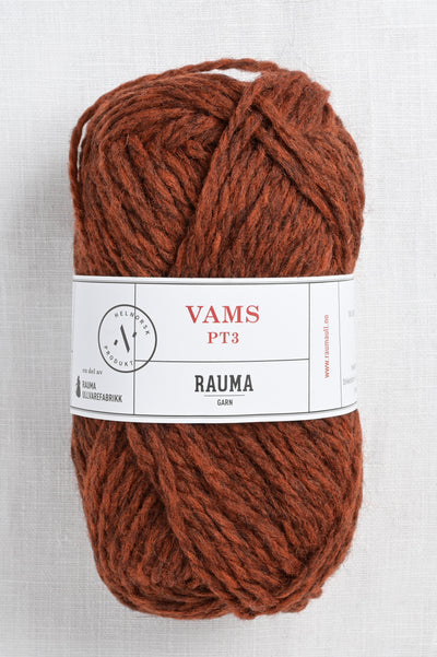 Rauma Vamsegarn 401 Rust Red Dark Heather