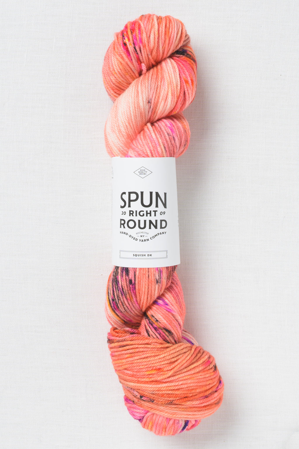 Spun Right Round Squish DK Coral Pop