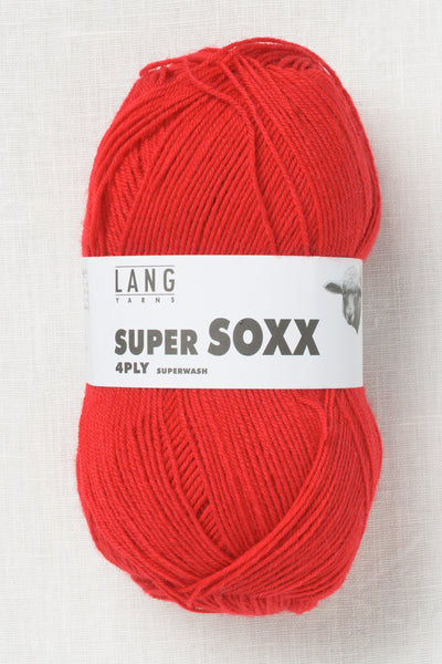 Lang Yarns Super Soxx 4Ply 60 Red
