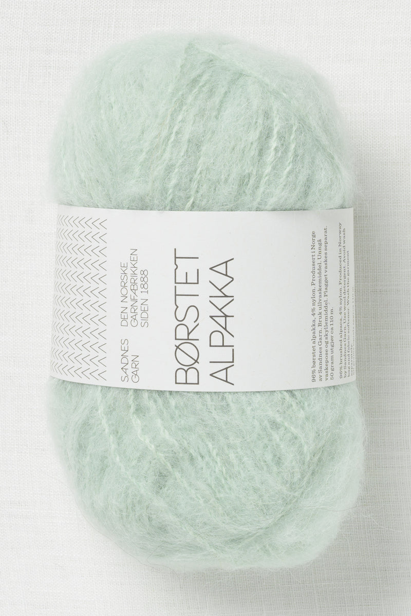 Sandnes Garn Borstet Alpakka 7911 Mint Green
