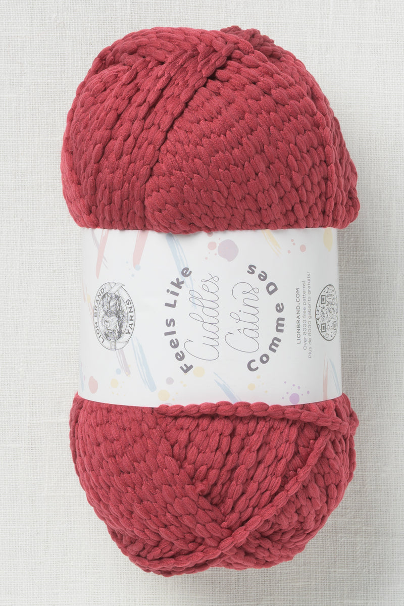 Lion Brand Feels Like Cuddles 146S Merlot