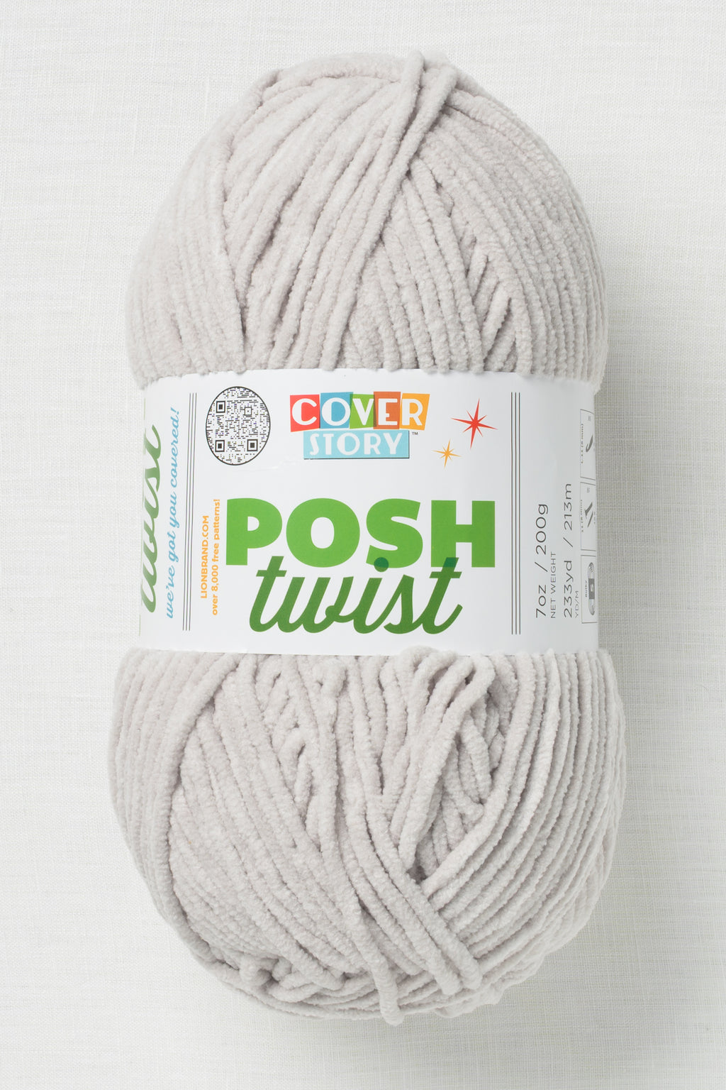 Lion Brand Cover Story Posh Twist 149BB Earl Grey