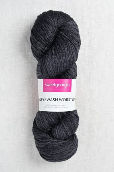 Sweet Georgia Superwash Worsted Charcoal