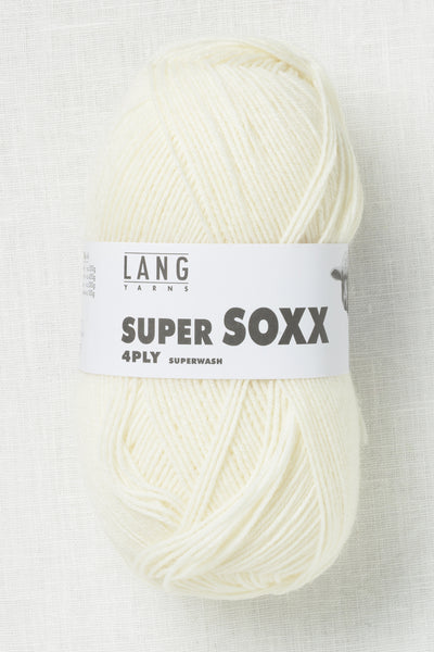 Lang Yarns Super Soxx 4Ply 94 Off White