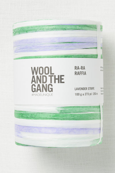 Wool and the Gang Ra-Ra Raffia Lavender Stripe