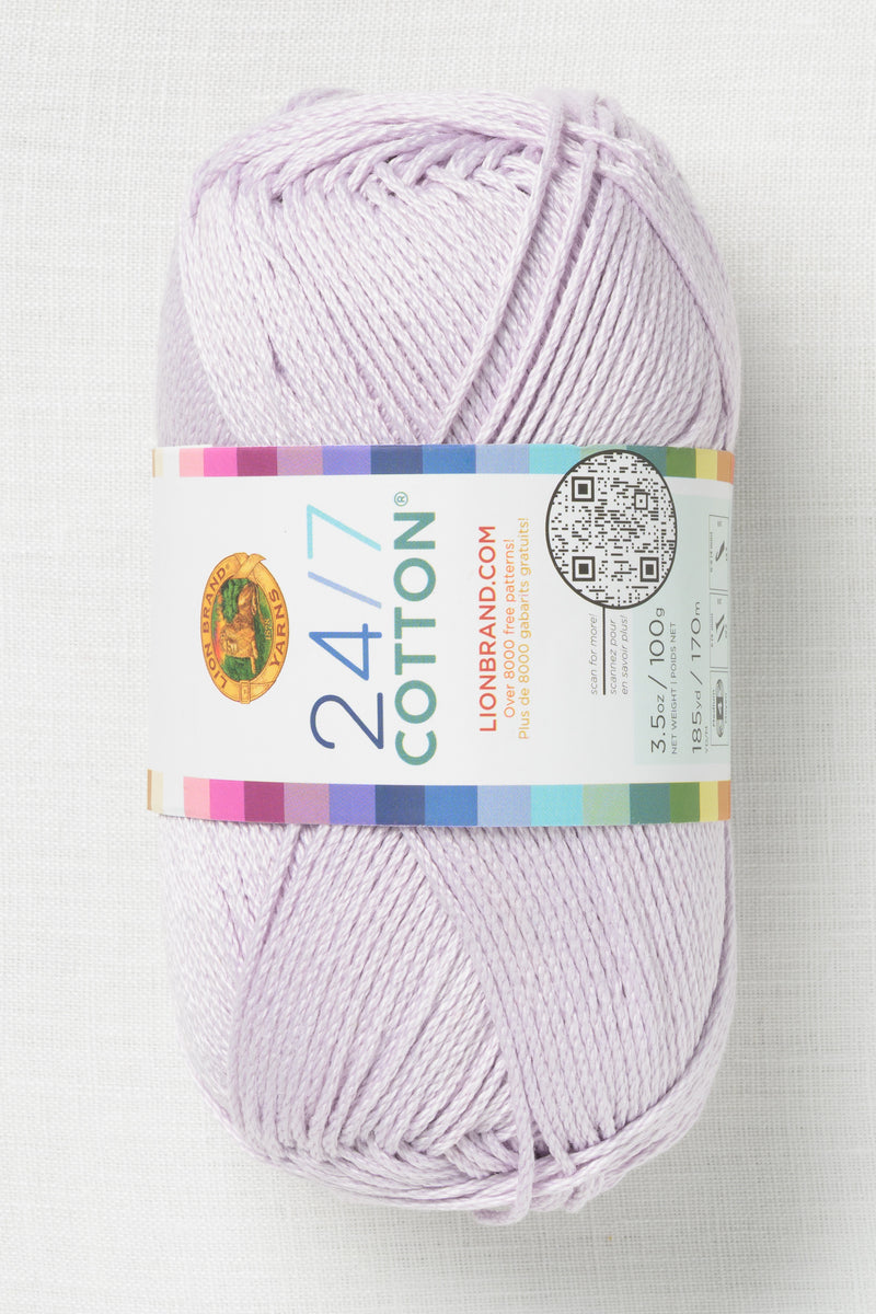 Lion Brand 24/7 Cotton 140AA Wisteria