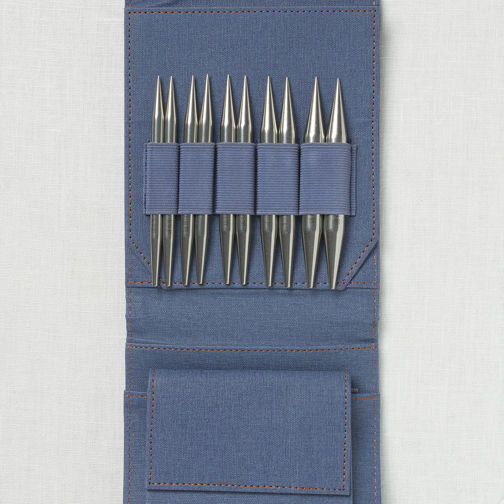 Lykke Flight 5" Interchangeable Needle Set, US 10.75-17, Denim