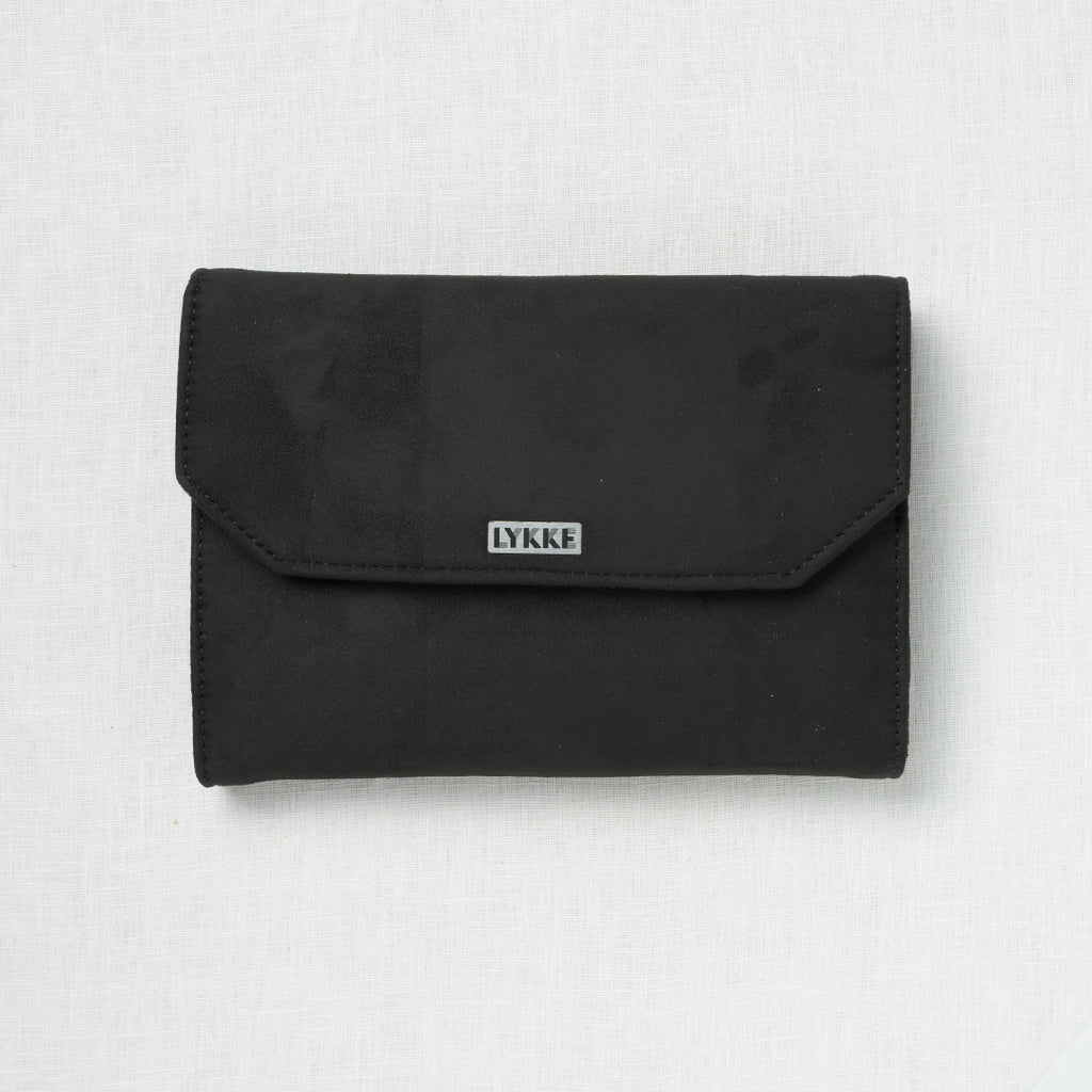 Lykke Colour 5" Interchangeable Circular Needle Set, Black Vegan Suede Case