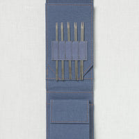 Lykke Flight 5" Interchangeable Mini Needle Set, US 0-2.5, Denim