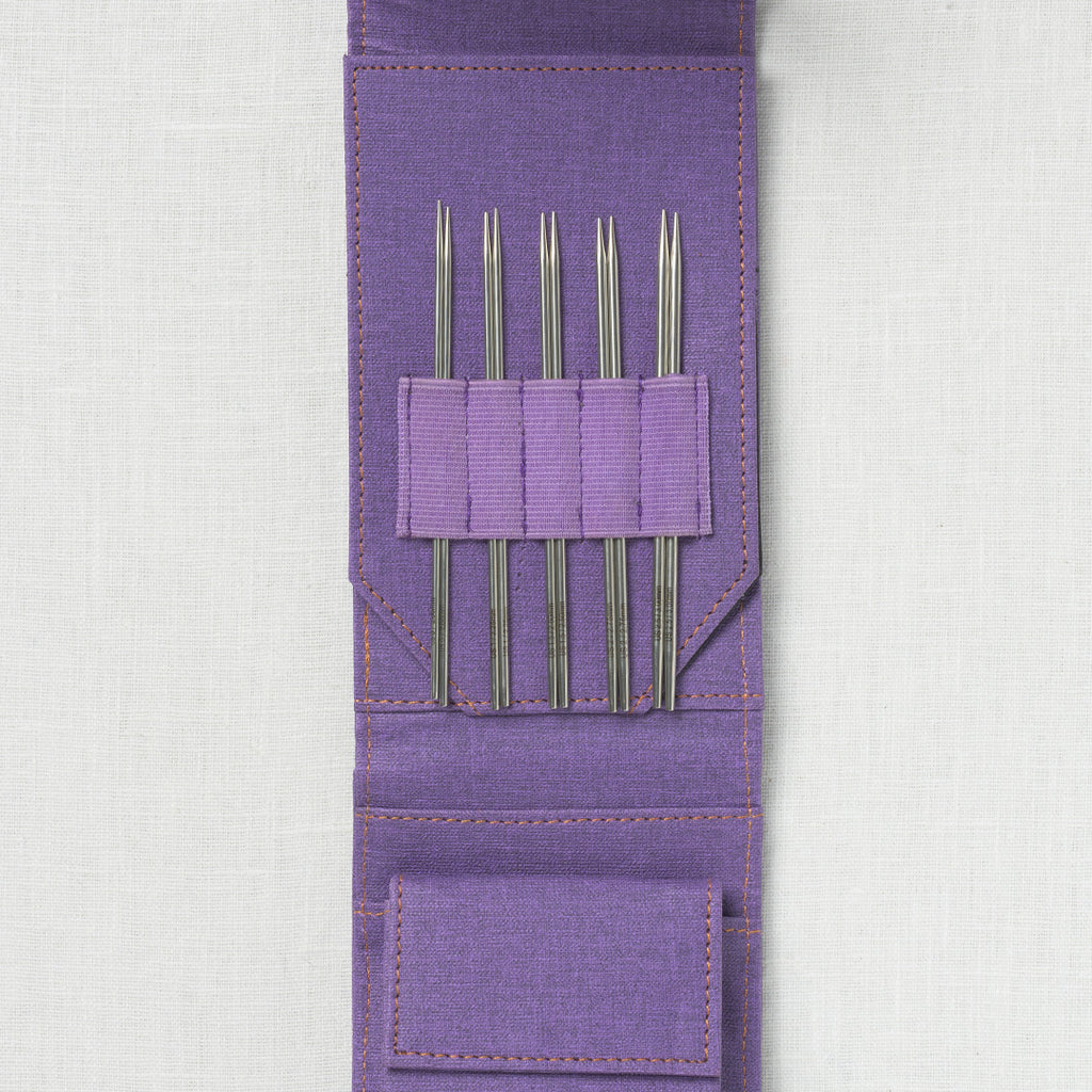 Lykke Flight 5" Interchangeable Mini Needle Set, US 0-2.5, Purple