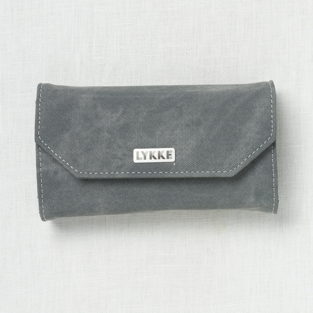 Lykke Colour 3.5" Interchangeable Circular Needle Set, Grey Denim Case