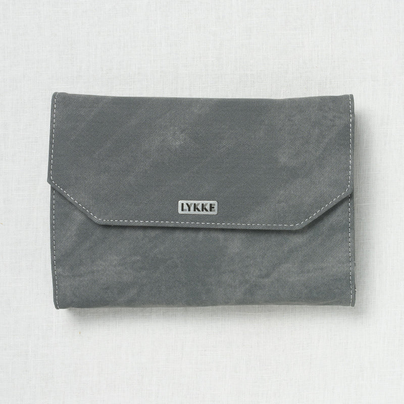 Lykke Colour 5" Interchangeable Circular Needle Set, Grey Denim Case