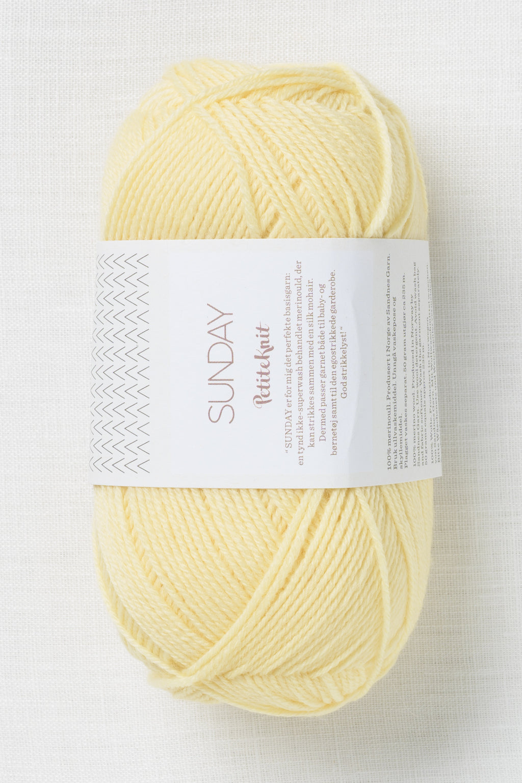 Sandnes Garn Sunday 2114 Butter (PetiteKnit Color Palette)