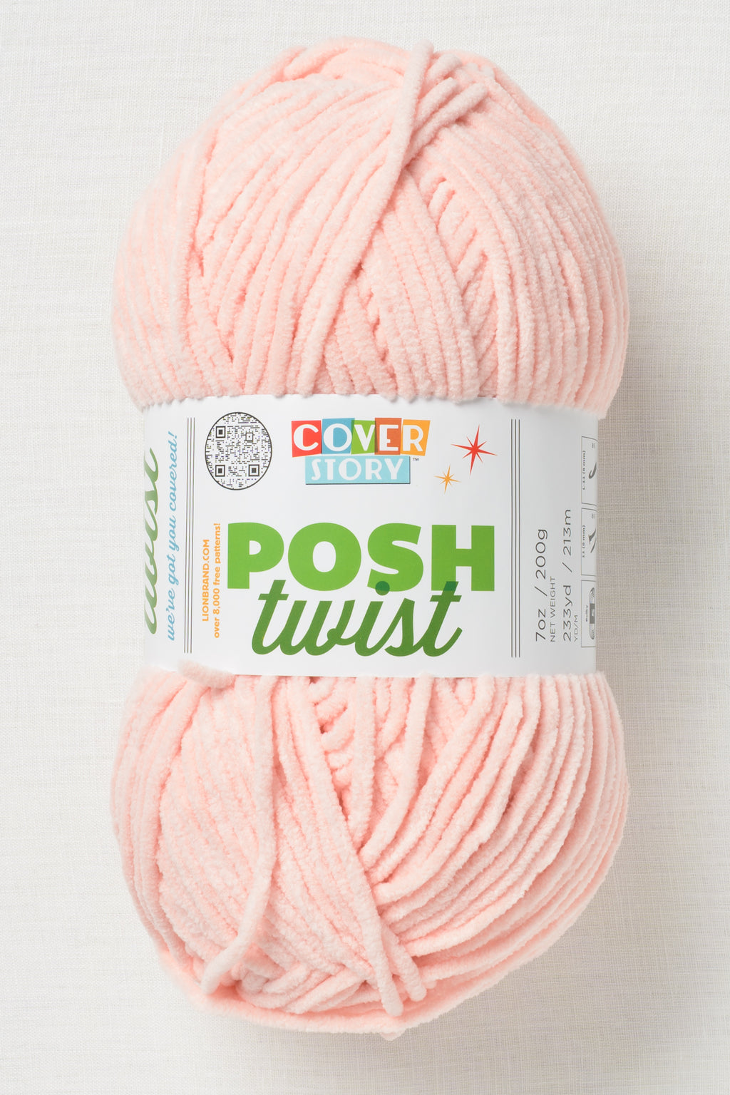 Lion Brand Cover Story Posh Twist 102CG Strawberry Shortcake