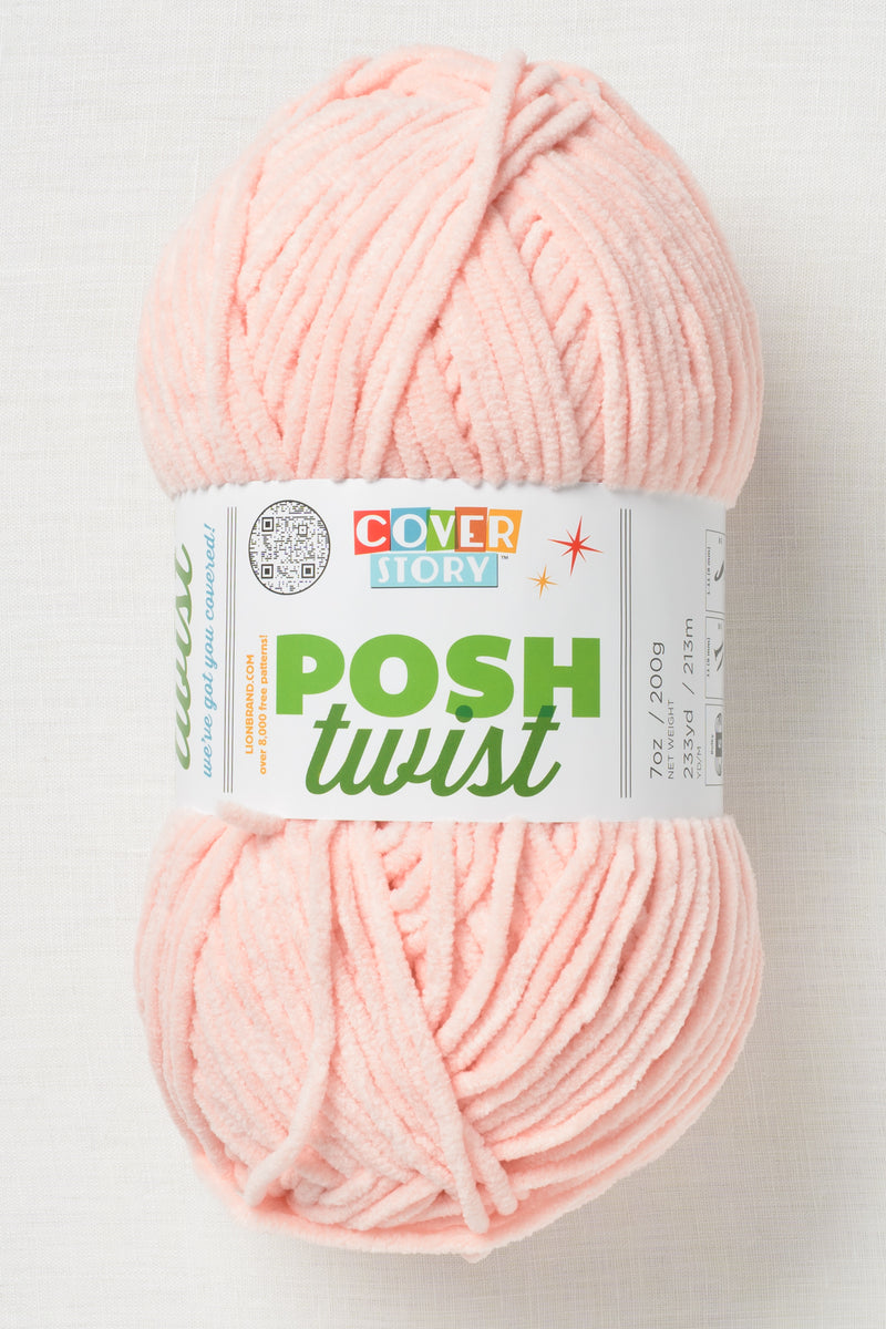 Lion Brand Cover Story Posh Twist 102CG Strawberry Shortcake