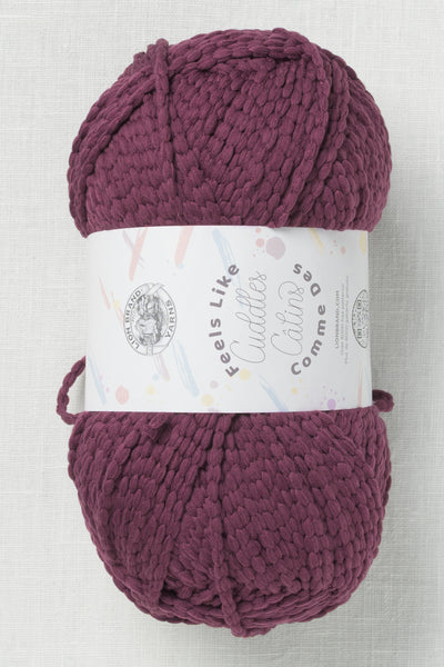 Lion Brand Feels Like Cuddles 147AM Eggplant