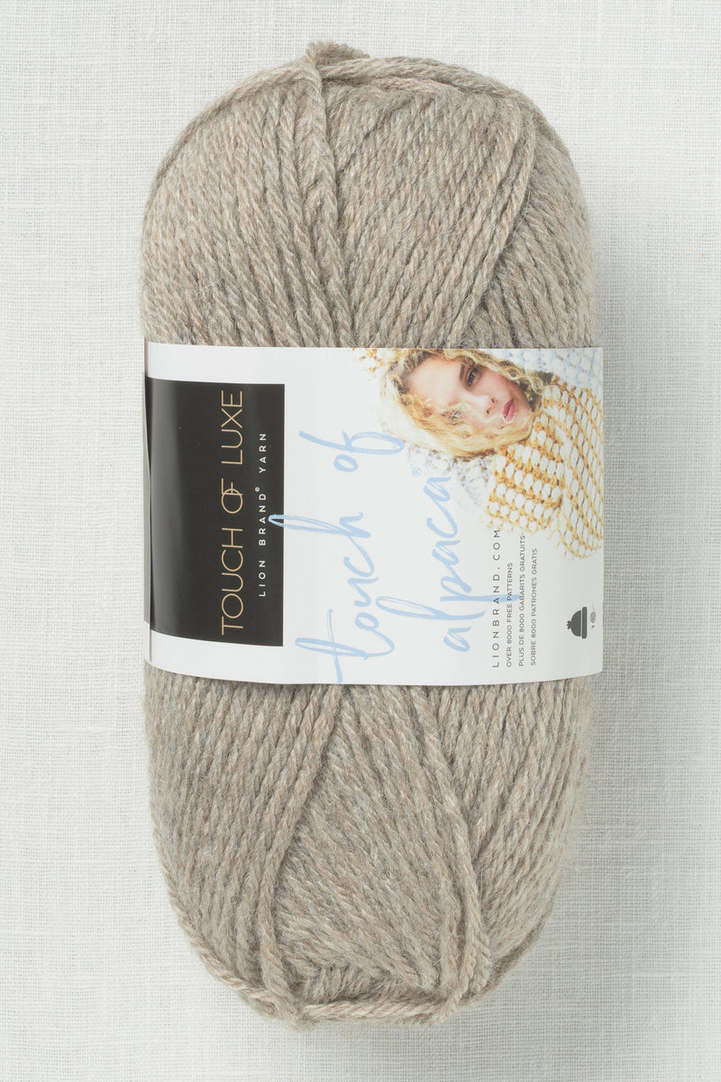 Lion Brand Touch of Alpaca 123 Taupe
