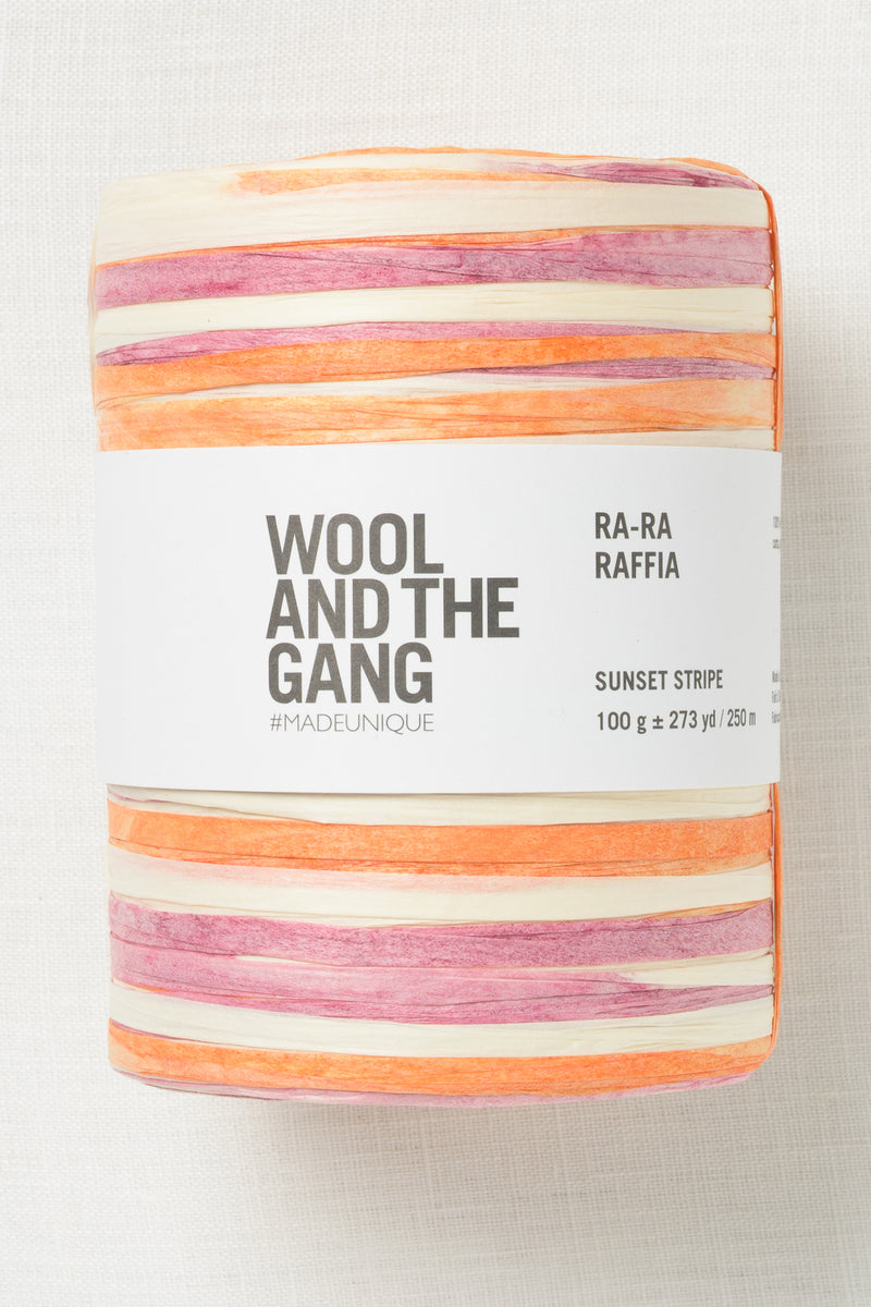Wool and the Gang Ra-Ra Raffia Sunset Stripe