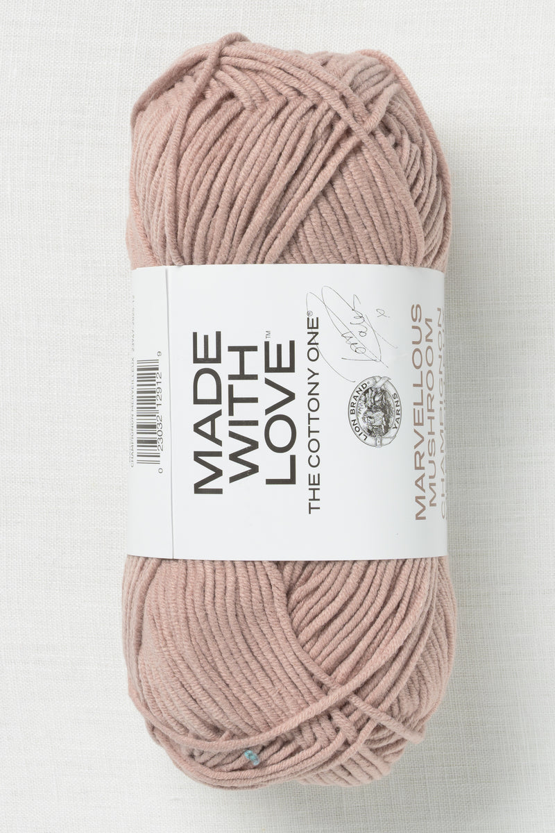 Lion Brand Made With Love The Cottony One 122AF Marvelous Mushroom