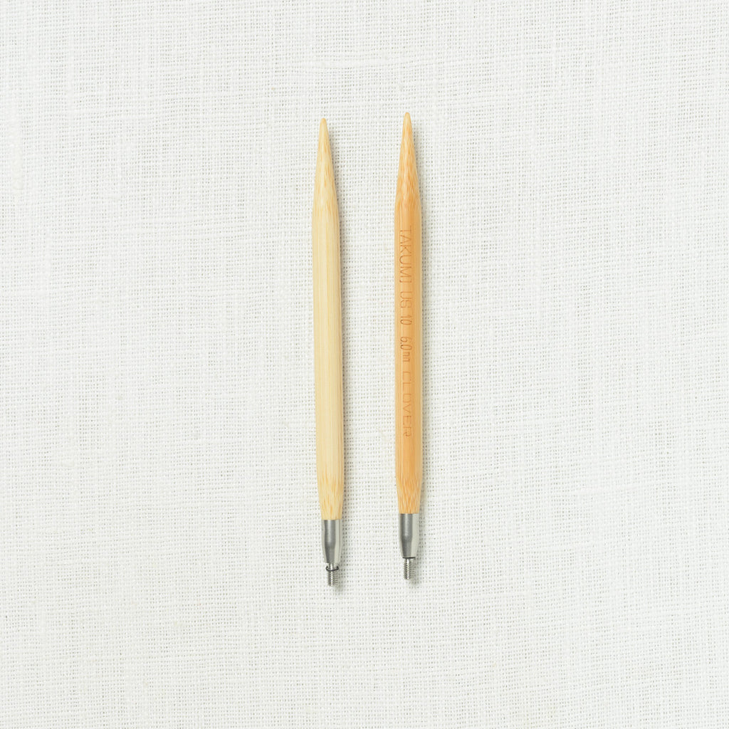 Clover Takumi Bamboo Interchangeable Circular Needle Set 4"