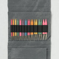Lykke Colour 5" Interchangeable Circular Needle Set, Grey Denim Case