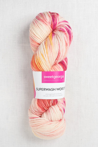Sweet Georgia Superwash Worsted Rose Day