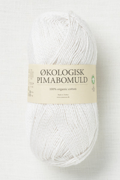 CaMaRose Økologisk Pimabomuld 3752 Hvid (White)