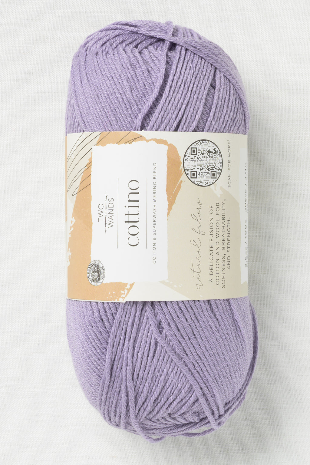 Lion Brand Two of Wands Cottino 144T Wisteria