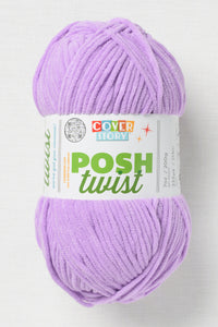 Lion Brand Cover Story Posh Twist 148AP Ube Milk Tea