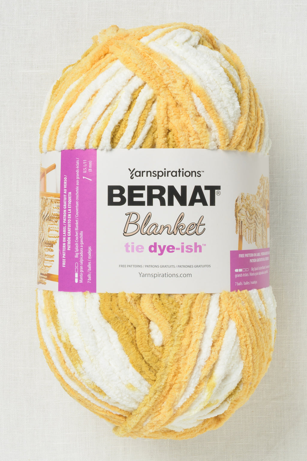 Bernat Blanket Tie Dye-ish Golden Rays