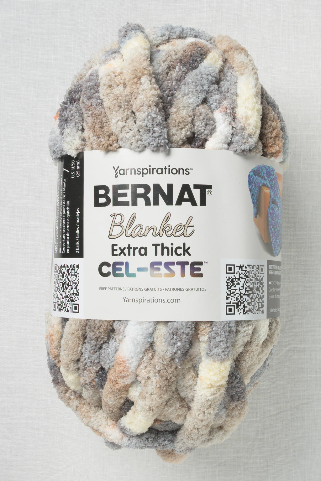 Bernat Blanket Extra Thick Cel-este Milky Way
