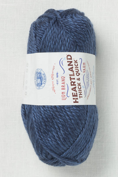 Lion Brand Heartland Thick & Quick 110BL Boston Common
