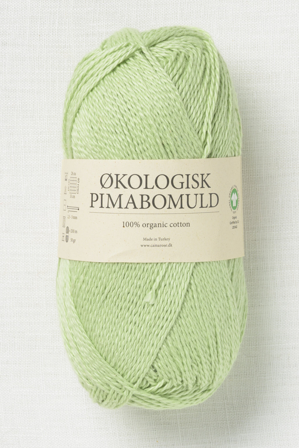 CaMaRose Økologisk Pimabomuld 3756 Pistacie (Pistachio)