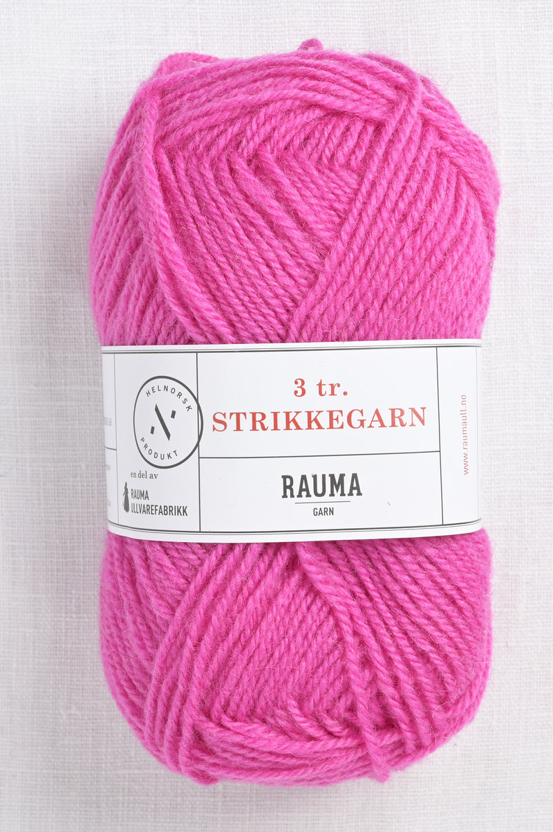 Rauma 3-Ply Strikkegarn 171 Pink