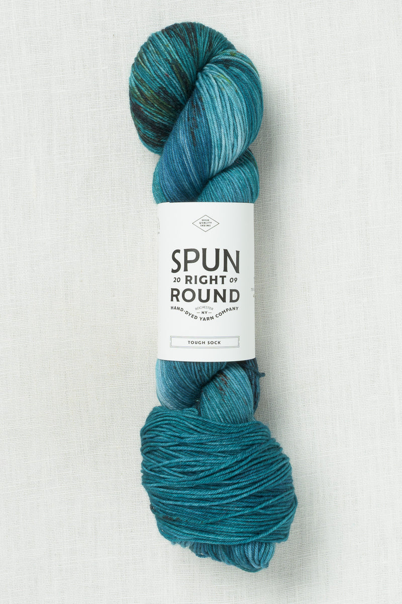 Spun Right Round Tough Sock Lagoon