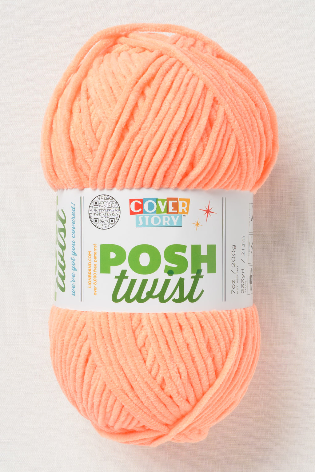 Lion Brand Cover Story Posh Twist 133BL Sherbet Glow