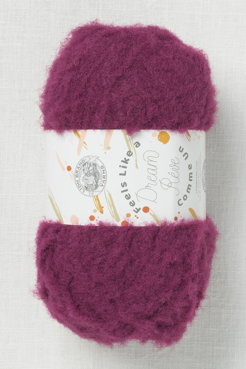 Lion Brand Feels Like a Dream 148AM Eggplant