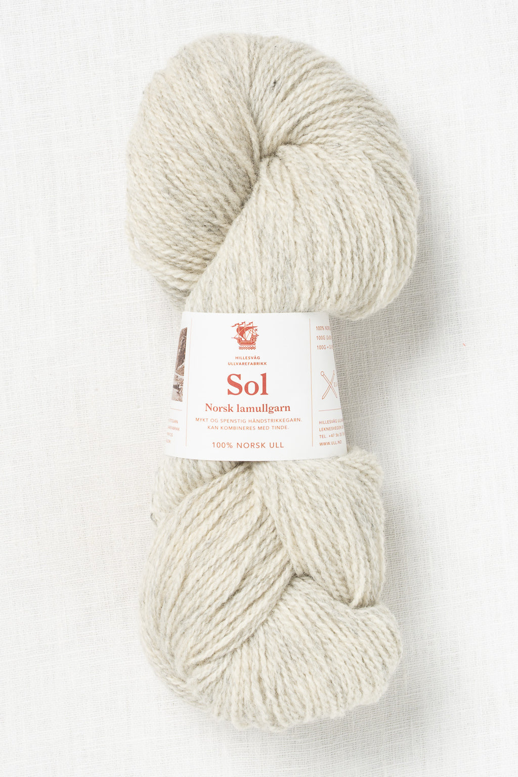 Hillesvåg Sol 413 Heathered Light Gray