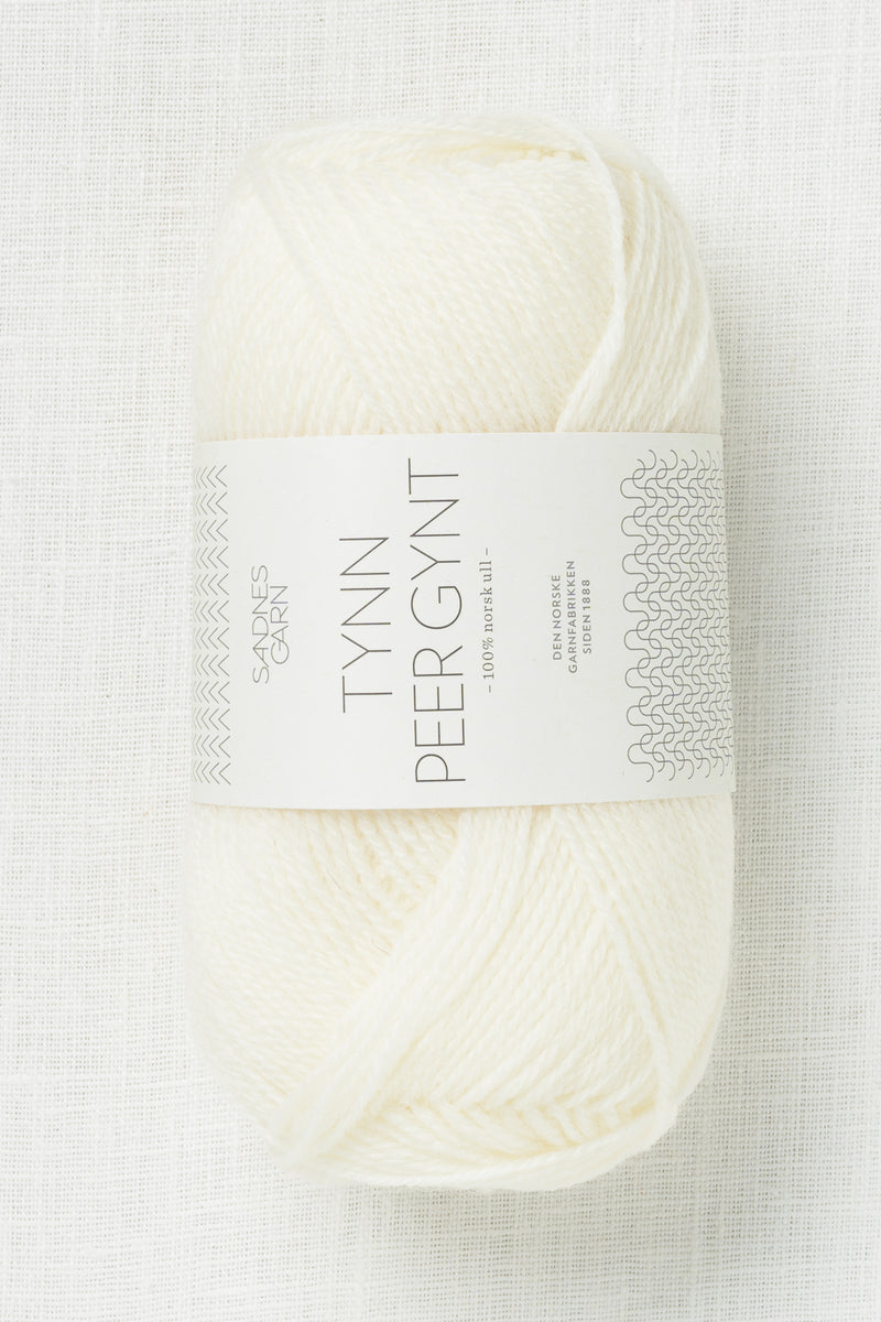 Sandnes Garn Tynn Peer Gynt 1002 White
