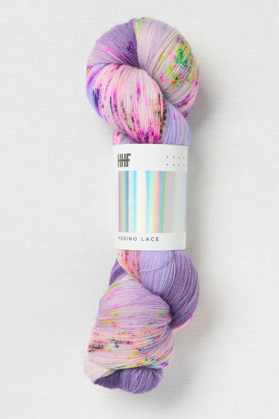 Hedgehog Fibres Merino Lace Rain On Violets
