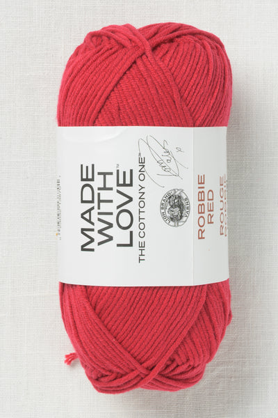 Lion Brand Made With Love The Cottony One 113BE Robbie Red