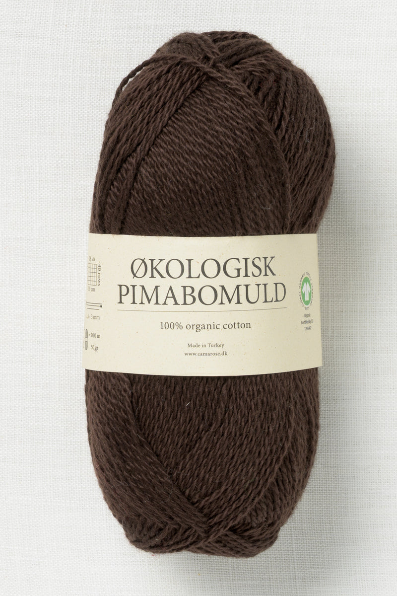 CaMaRose Økologisk Pimabomuld 3714 Chokolade (Chocolate)
