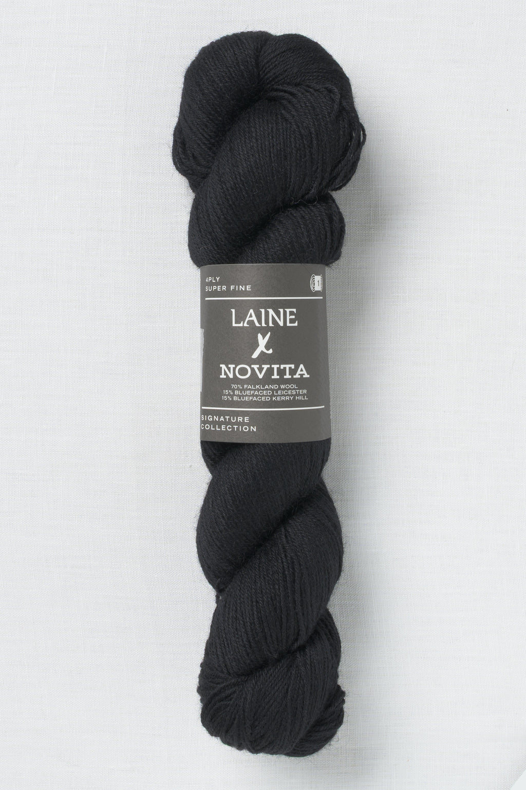 Laine X Novita 4ply 0891 Winter Black