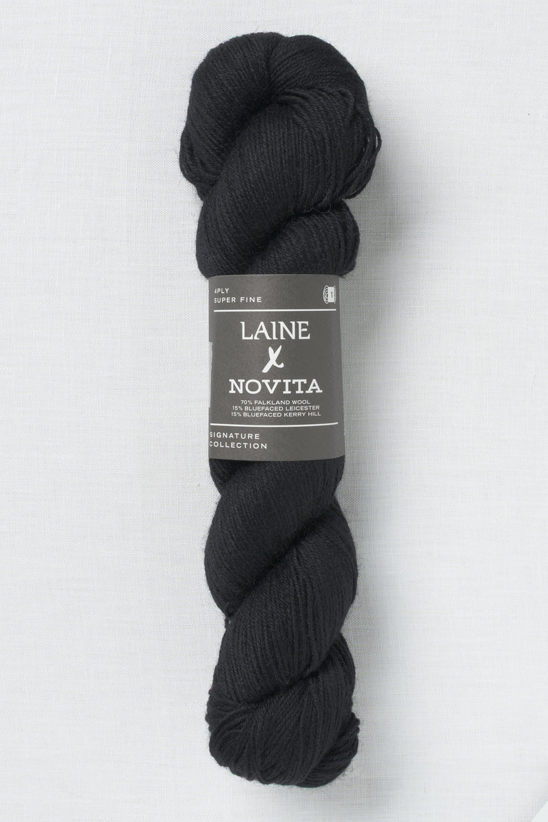 Laine X Novita 4ply 0891 Winter Black