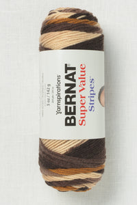 Bernat Super Value Stripes Beachwood Stripes