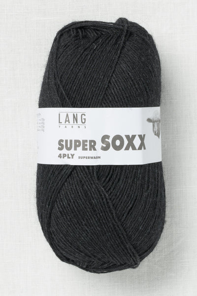 Lang Yarns Super Soxx 4Ply 70 Anthracite Melange